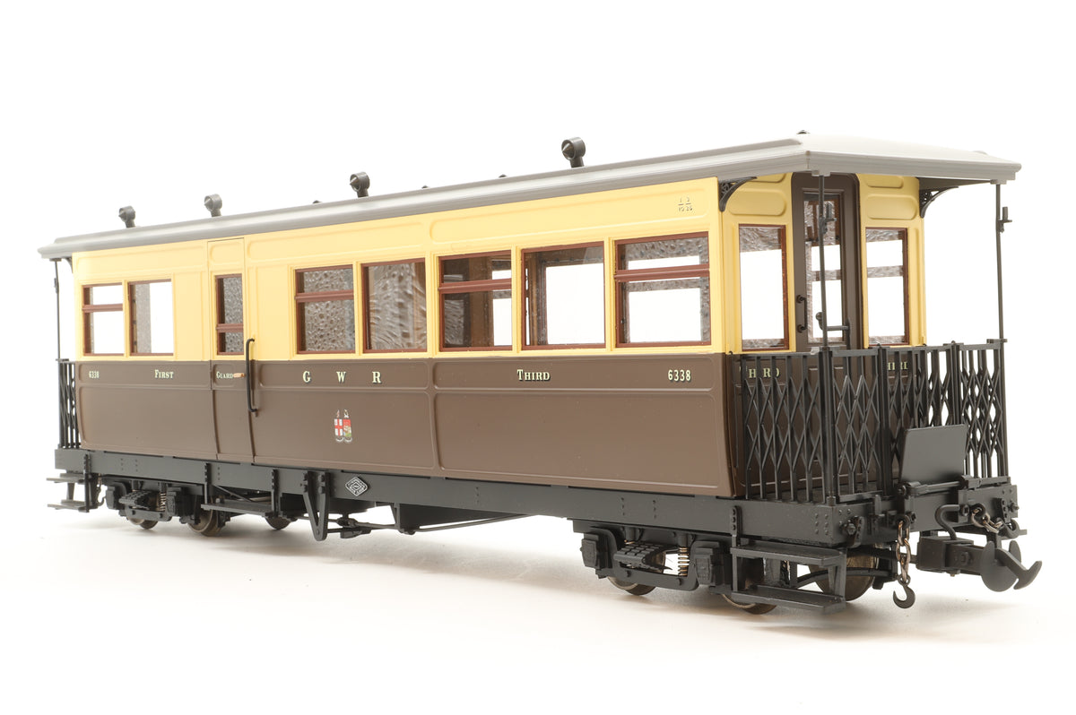 BMS/Accucraft 16mm Scale (45mm Gauge) Welshpool & Llanfair Brake Composite Coach R19-14 #6338