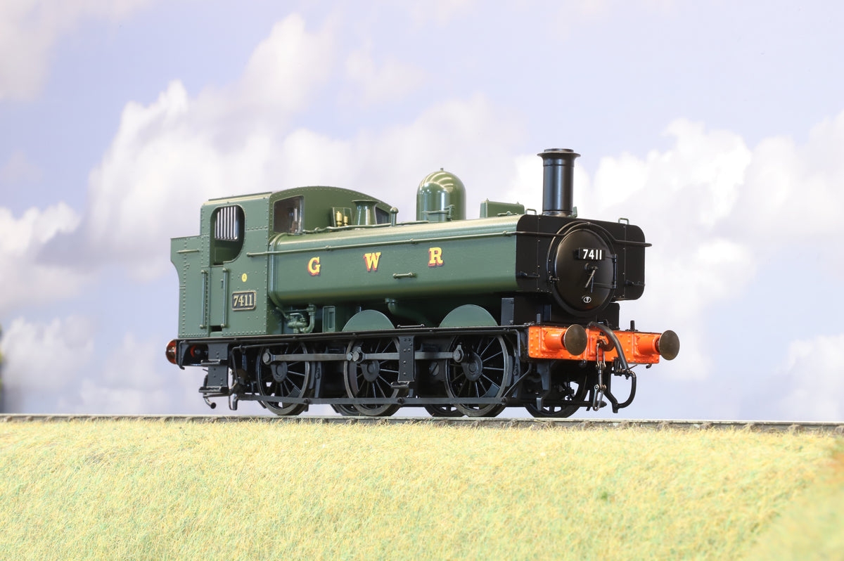 Dapol Finescale O Gauge Class 74xx Pannier GWR Green No.7411, DCC Sound