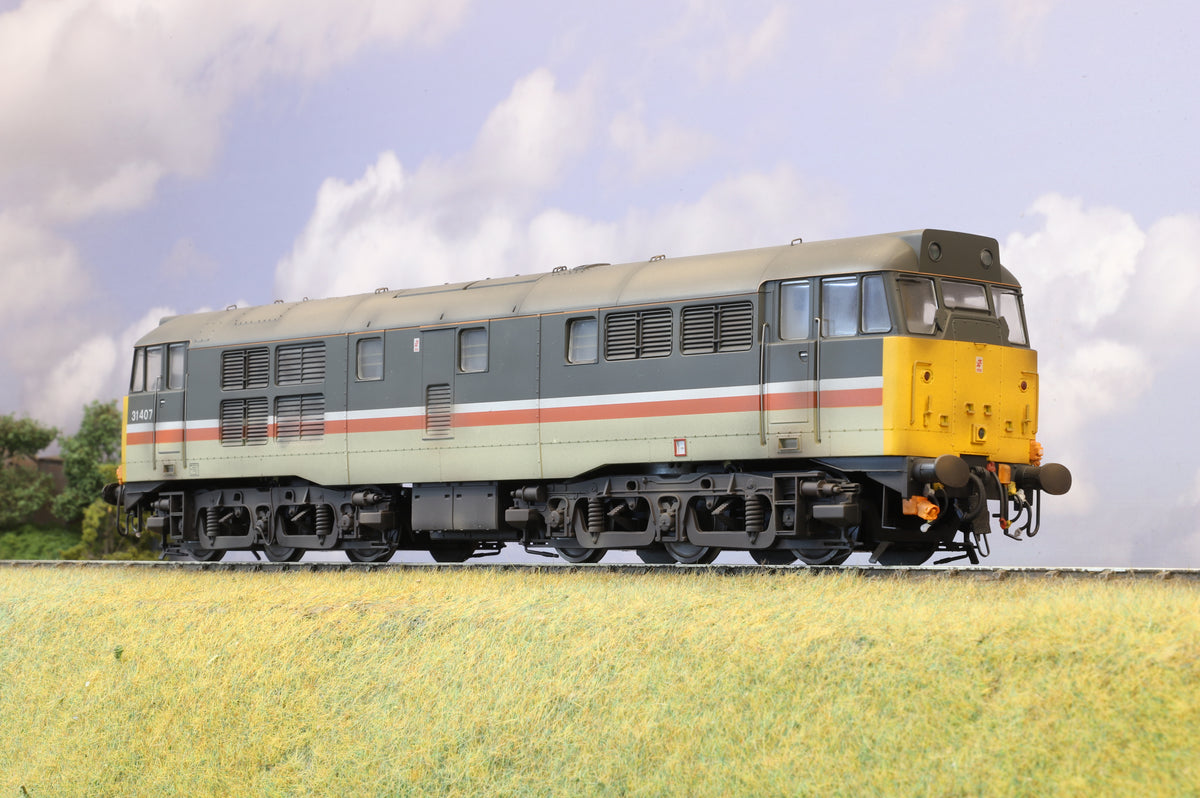 Heljan 3141  Finescale O Gauge Class 31/4 &#39;31407&#39; BR InterCity Mainline, DCC Sound, Weathered