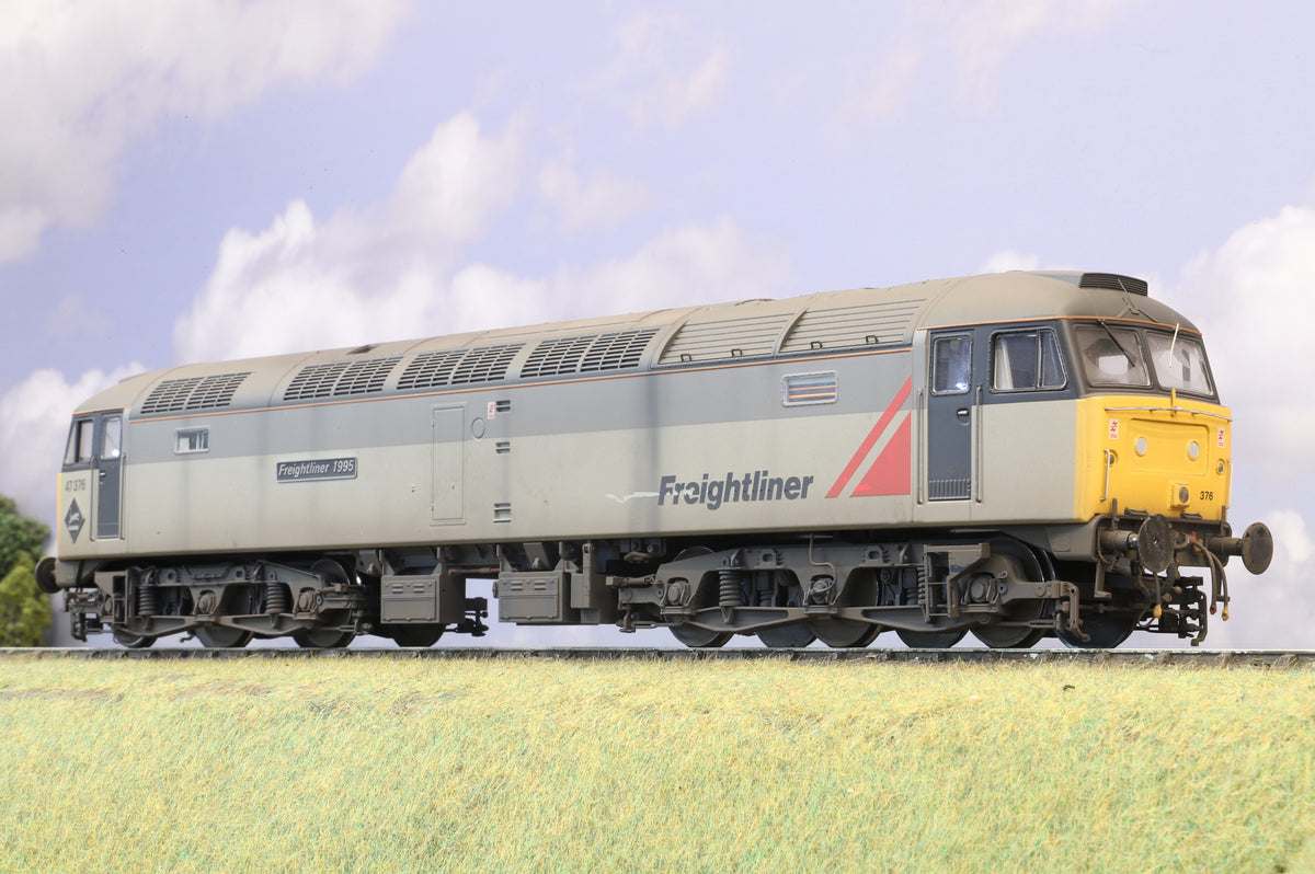 Heljan Finescale O Gauge Class 47 No. 47376 'Freightliner 1995', Railfreight Sector Grey, Pro-Weathered