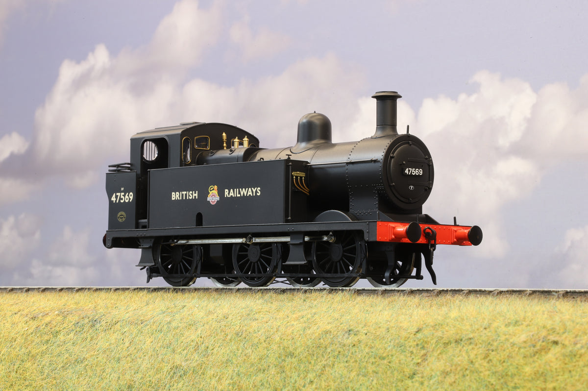 Dapol Finescale O Gauge Fowler Class 3F &#39;Jinty&#39; No. 47569 British Railways Black (Early Crest)