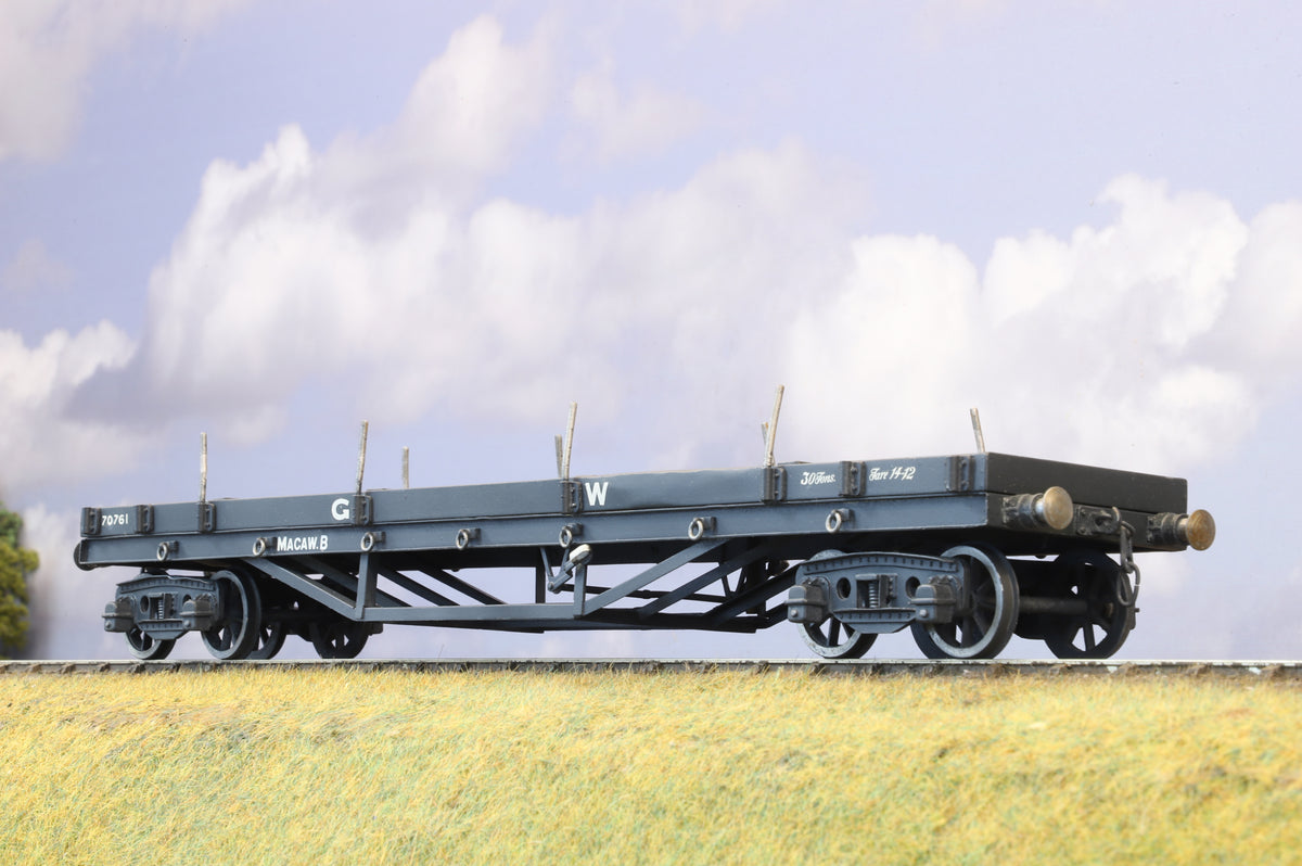 Finescale O Gauge (Kit-Built) GWR Macaw B Bogie Bolster Wagon &#39;70761&#39;