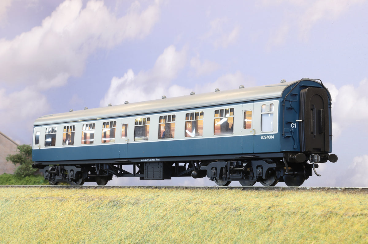 Darstaed Finescale O Gauge BR Mk1 Second Corridor (SK), BR Blue/Grey, No.SC24084