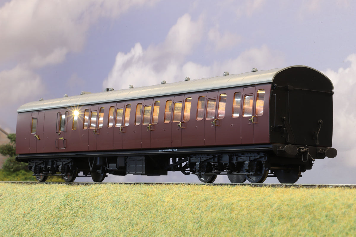 Darstaed Finescale O Gauge BR Mk1 Suburban Brake Second BR Maroon (Unlined & Unnumbered)