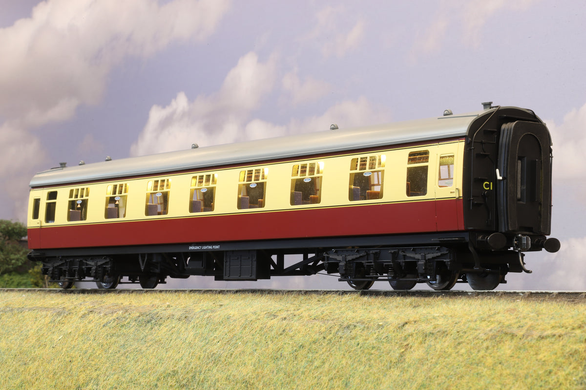 Darstaed Finescale O Gauge BR Mk1 RFO, BR Blood/Custard, (Unnumbered)
