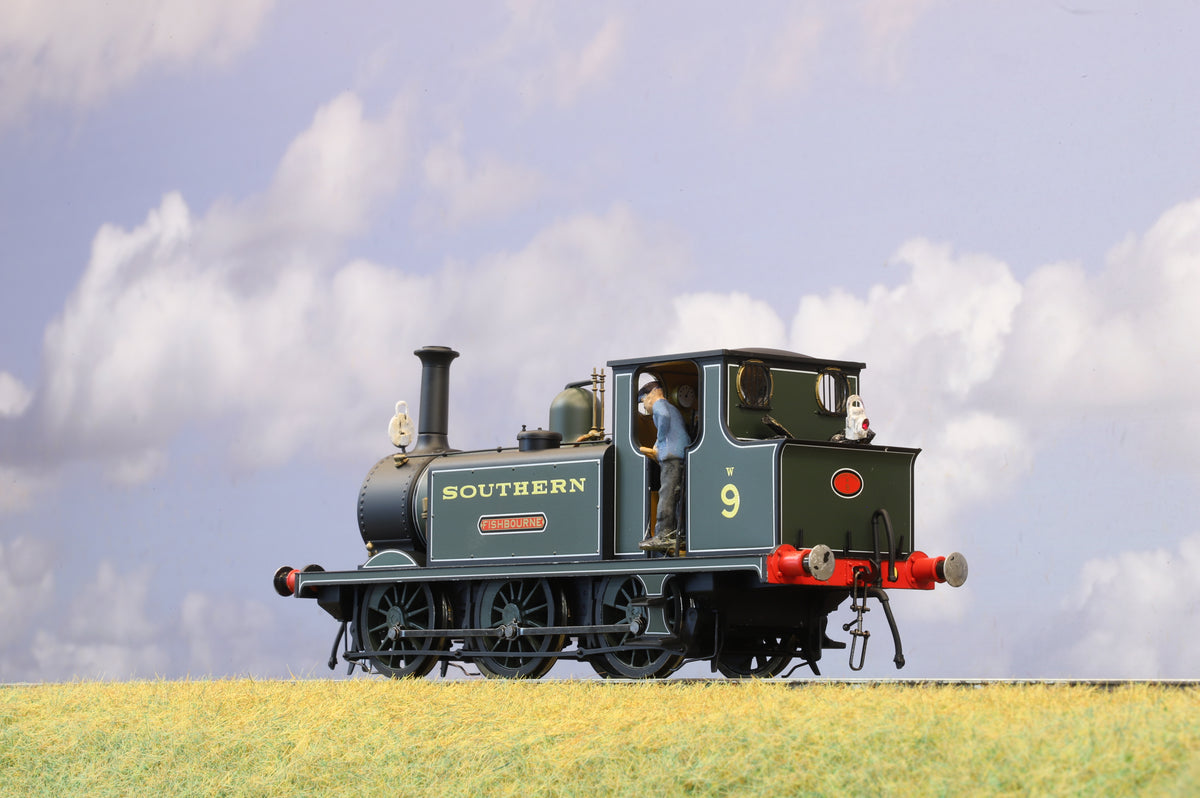 Dapol Finescale O Gauge Terrier A1X No. 9 'Fishbourne' Southern Green, DCC Sound