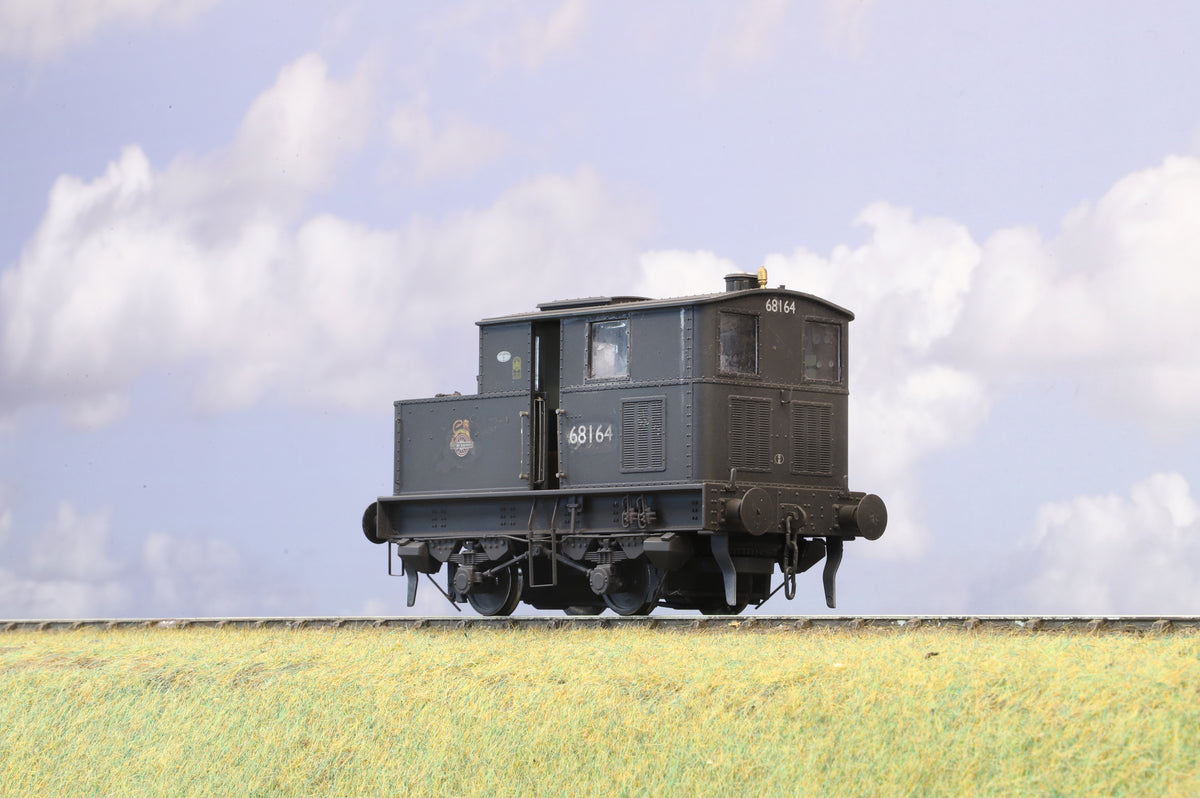 Dapol Finescale O Gauge Sentinel Steam Shunter No. 68164, BR Black Early Crest, Weathered