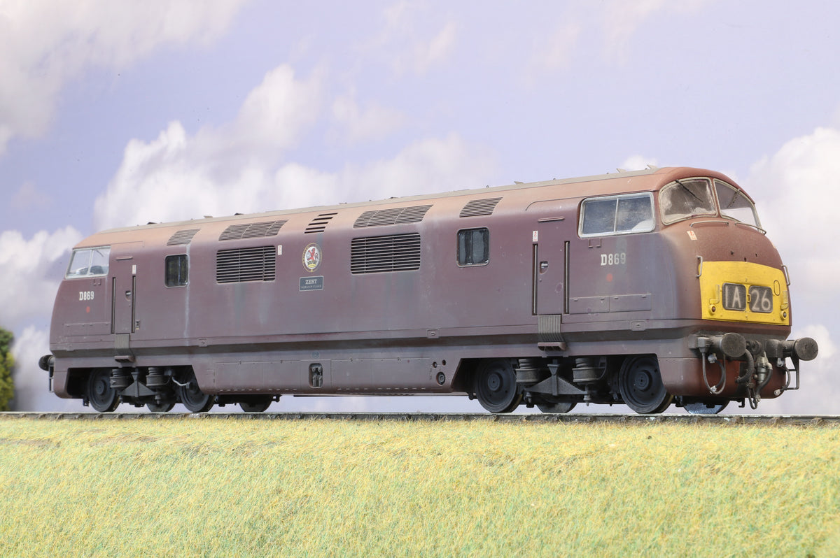 Heljan Finescale O Gauge Class 42 Warship No. D869 'Zest', BR Maroon (SYP), Weathered
