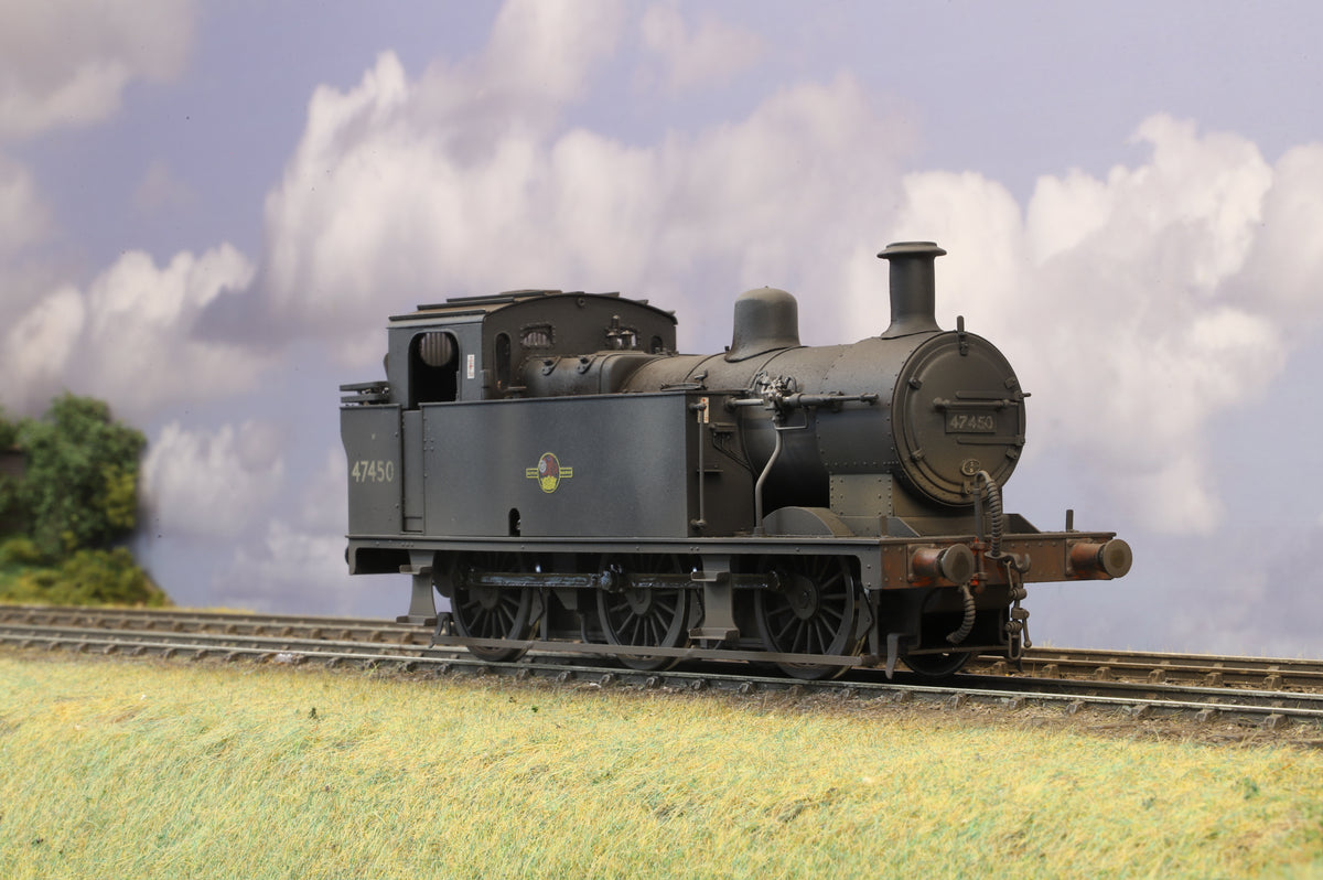 Sancheng Finescale O Gauge Fowler Class 3F 'Jinty' No. 47450 BR Black Late Crest, Weathered