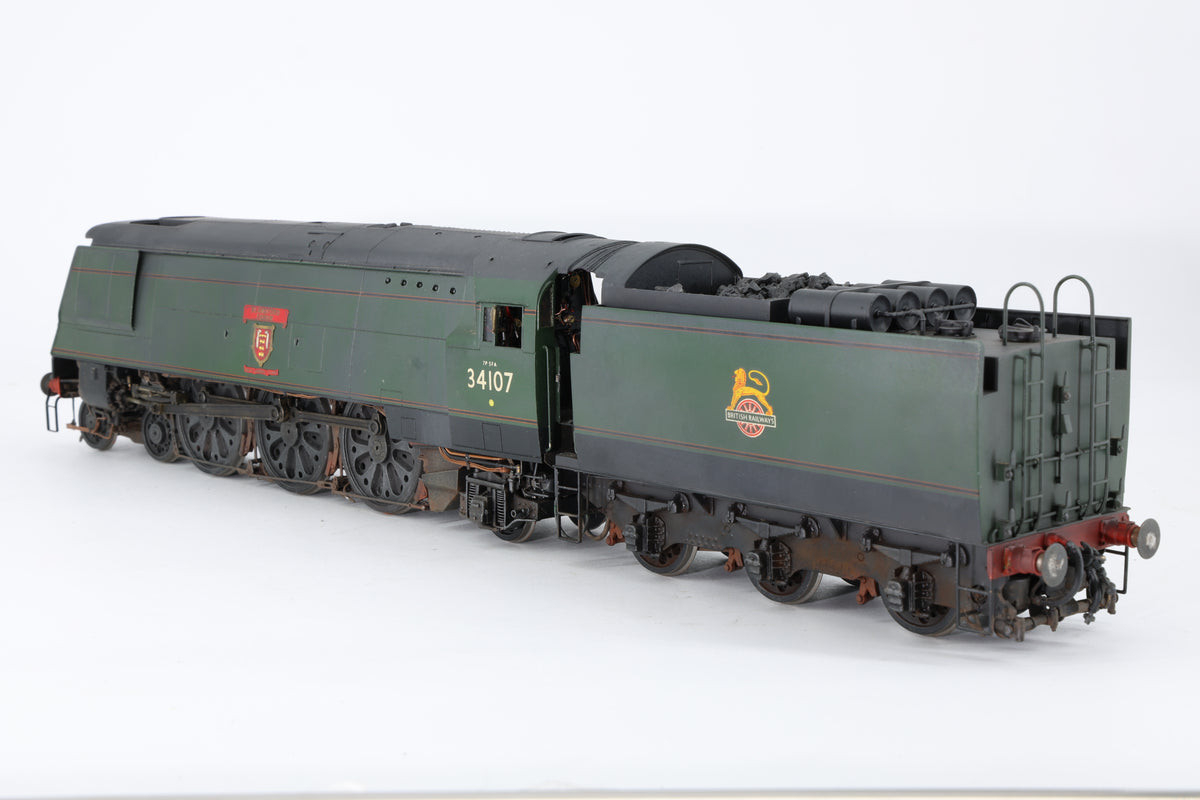 Finescale O Gauge (Kit-Built) ex-SR West Country No. 34107 'Blandford Forum' BR Green Pro-Weathered