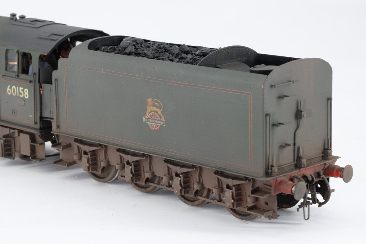 DJH Finescale O Gauge Peppercorn A1 No. 60158 'Aberdonian' BR Green Early Crest Weathered DCC Sound & Smoke