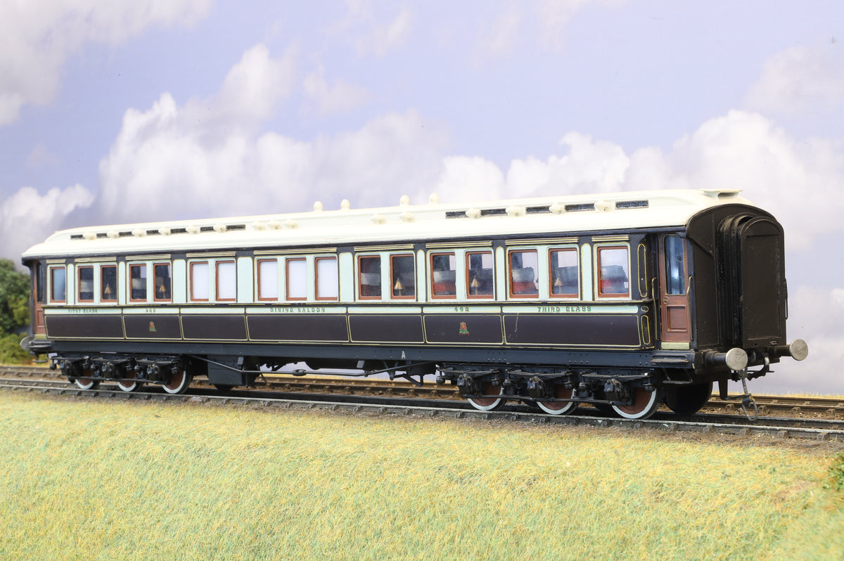 Finescale O Gauge (Kit-Built) LNWR/Caledonian West Coast Joint Stock 12 Wheel Dining Saloon No. 486