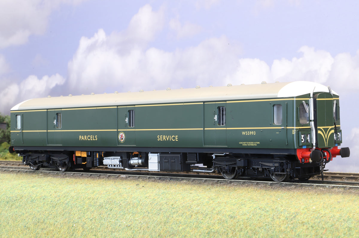 Heljan Finescale O Gauge Class 128 Diesel Parcels Unit BR Green with Speed Whiskers No.W55993
