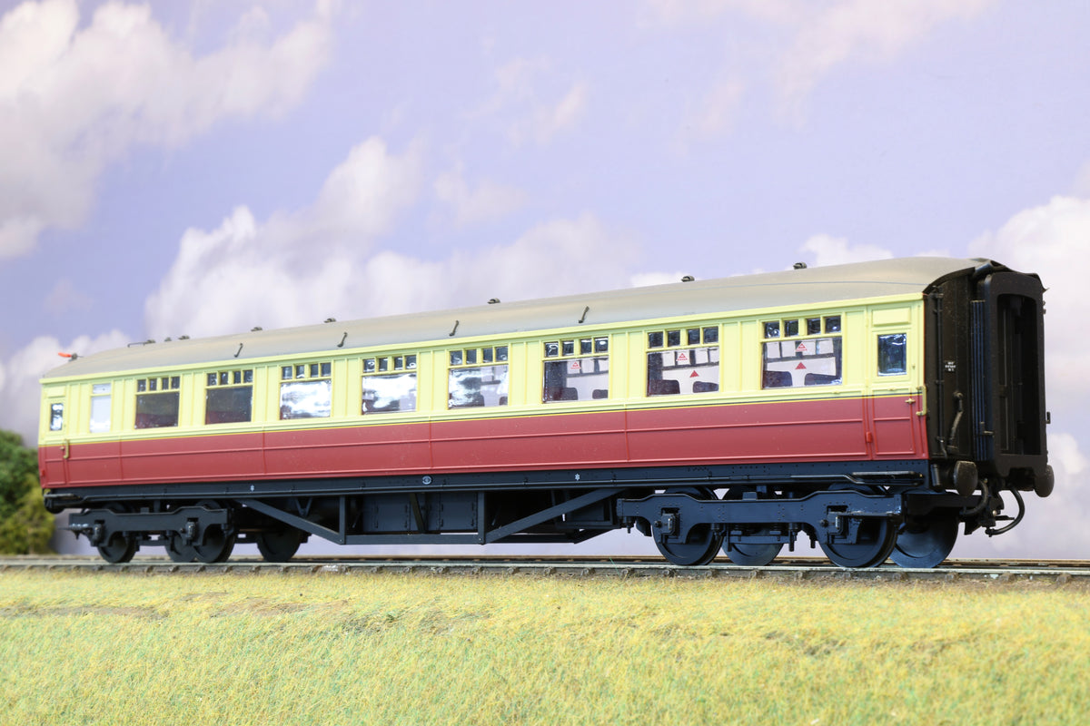 Hattons Finescale O Gauge Gresley Teak Open Third (Unnumbered) BR Crimson & Cream