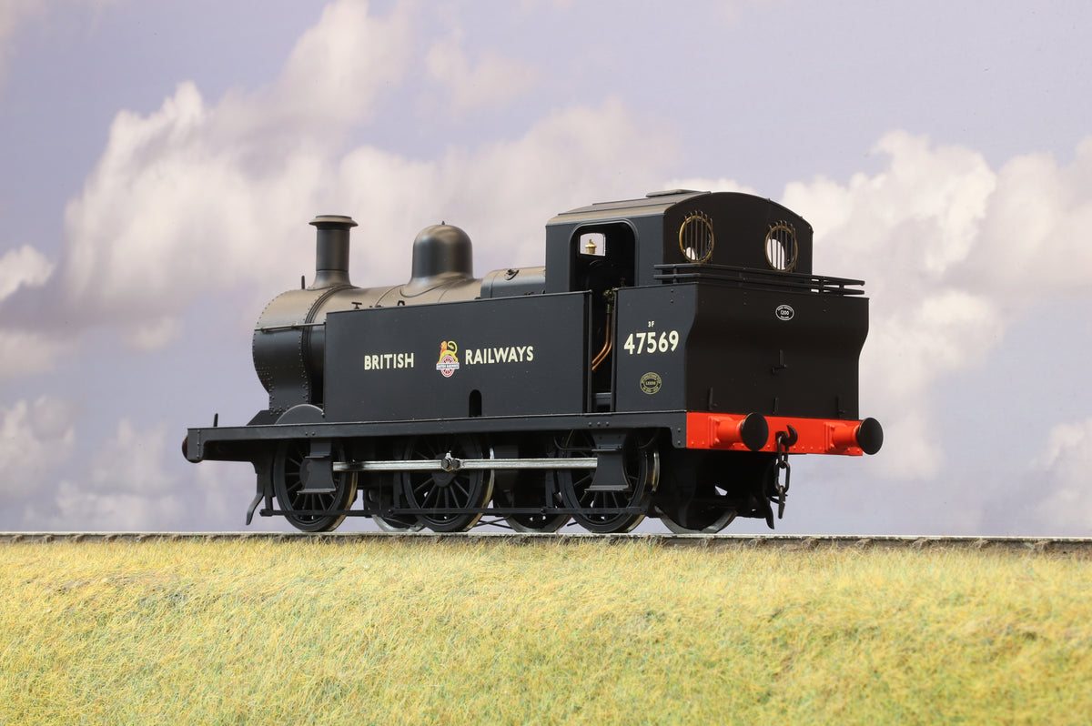Dapol Finescale O Gauge Fowler Class 3F &#39;Jinty&#39; No. 47569 British Railways Black (Early Crest)