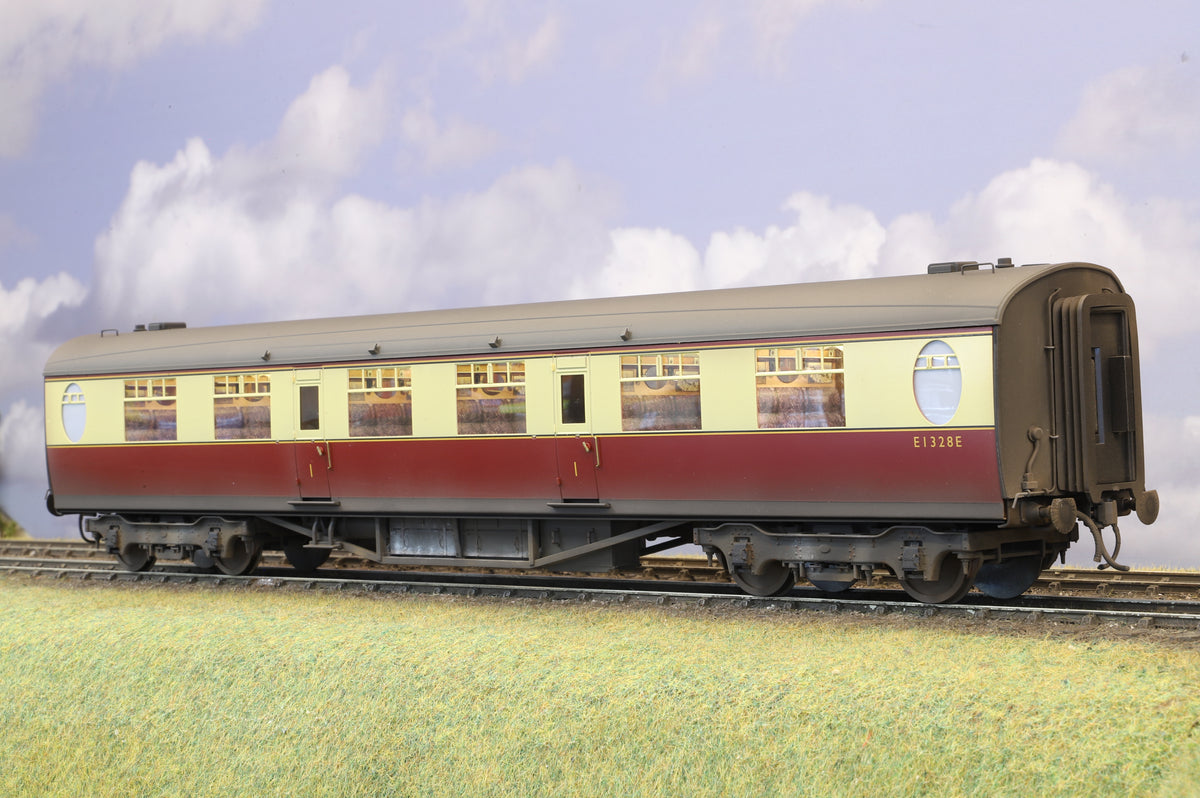 Darstaed Finescale O Gauge Thompson Full First (FK) No. E1328E BR Crimson & Cream Pro-Weathered