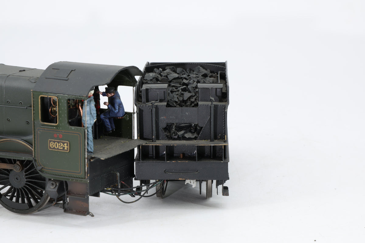 Finescale O Gauge (Scratch-Built) ex-GWR 'King' No. 6024 'King Edward I' BR Green Weathered DCC Sound