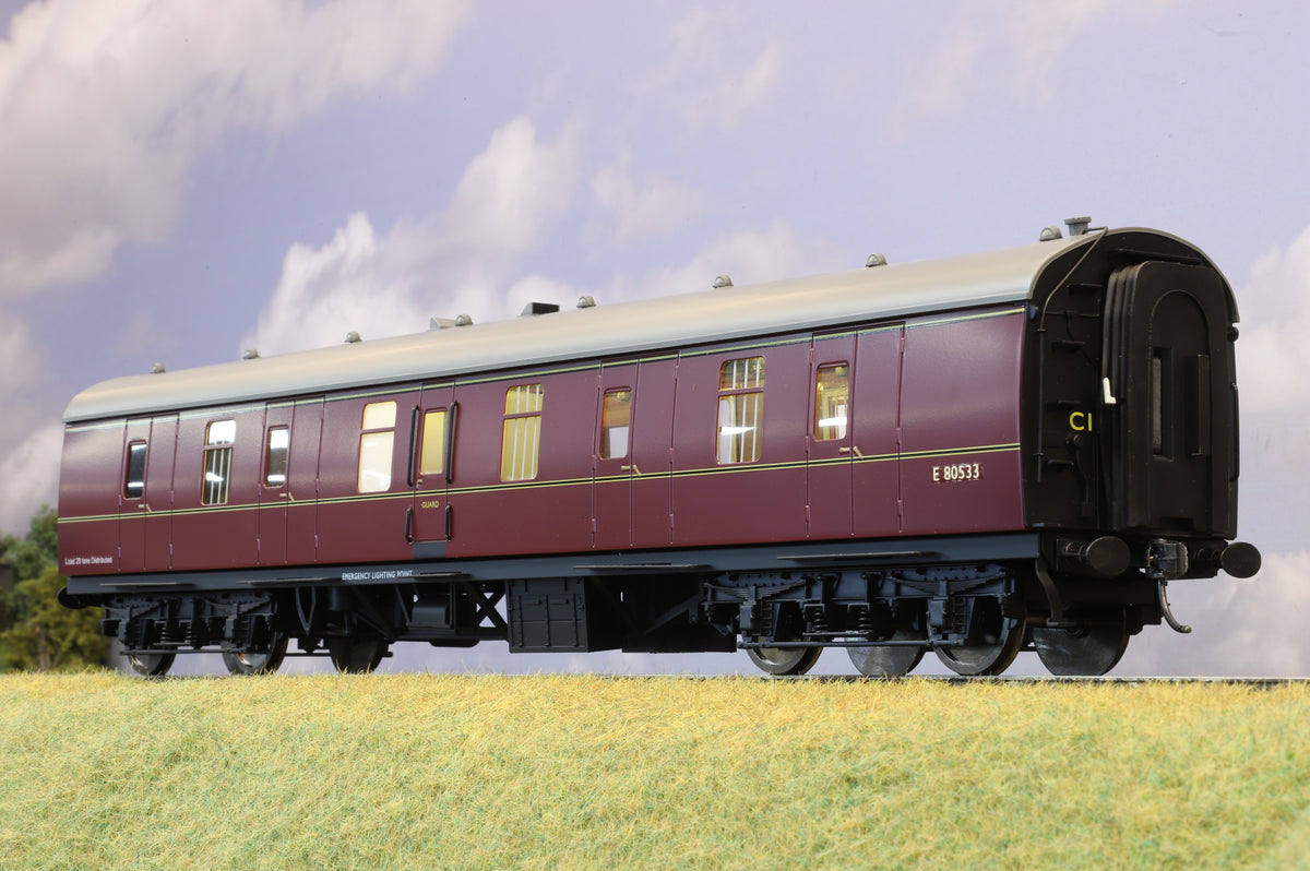 Darstaed Finescale O Gauge MK1 BG BR Lined Maroon No.E80533