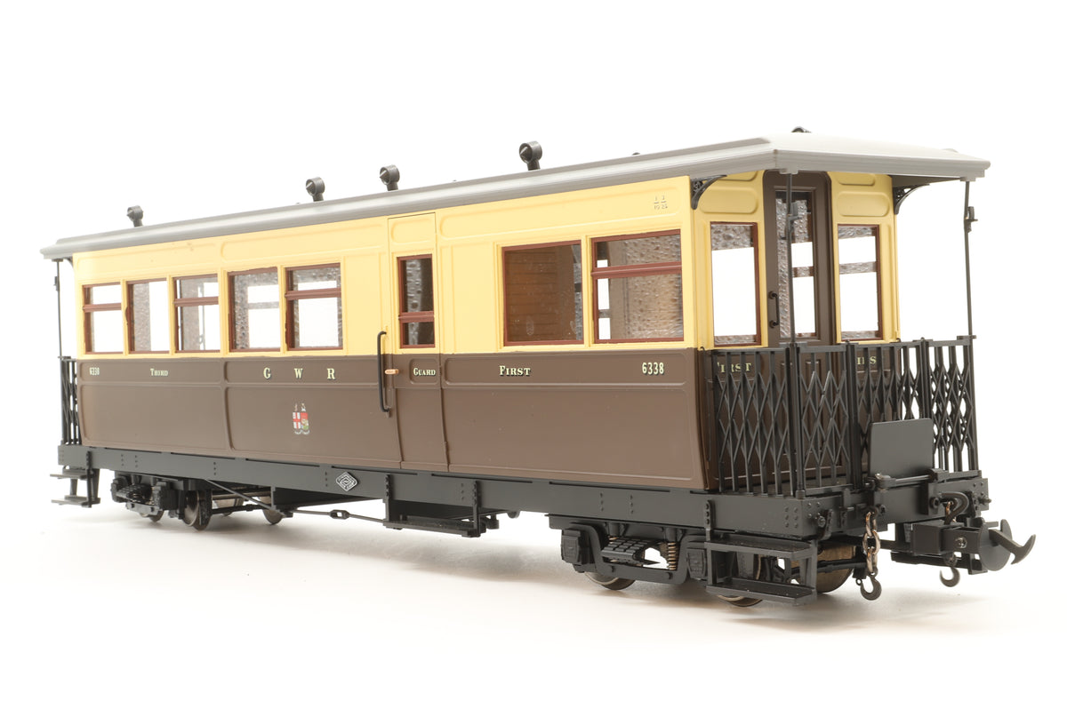 BMS/Accucraft 16mm Scale (45mm Gauge) Welshpool & Llanfair Brake Composite Coach R19-14 #6338