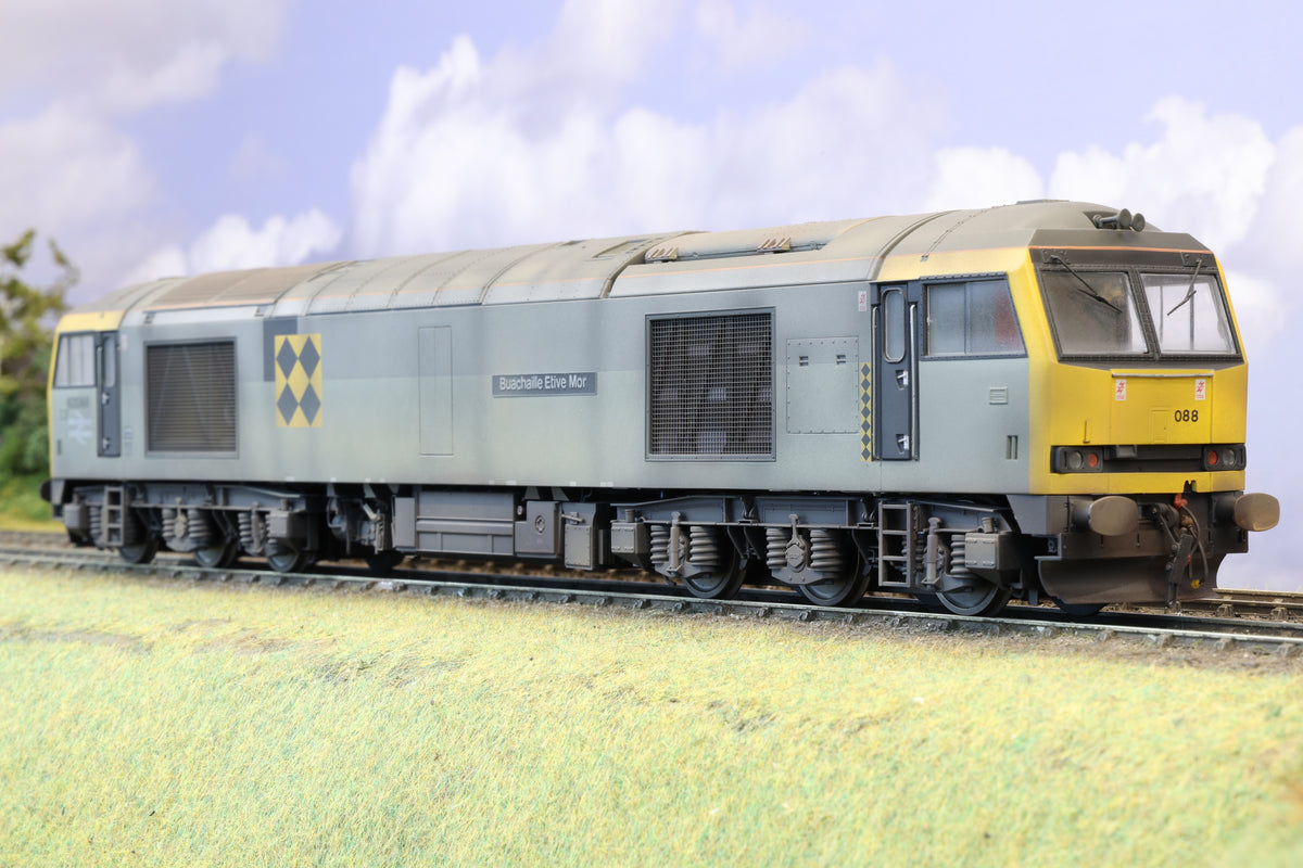 Heljan Finescale O Gauge Class 60 No. 60088 'Buachaille Etive Mor' Railfreight Grey (Coal Sector), Pro-Weathered, Tower Models Exclusive