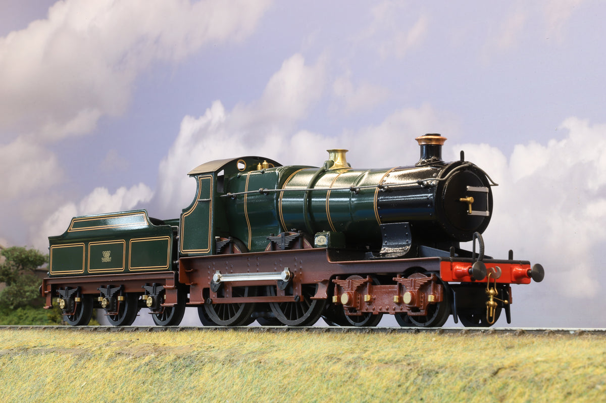 Ace Trains Coarse Scale O Gauge GWR City Class 4-4-0 With Scroll Emblem 2/3 Rail Operation