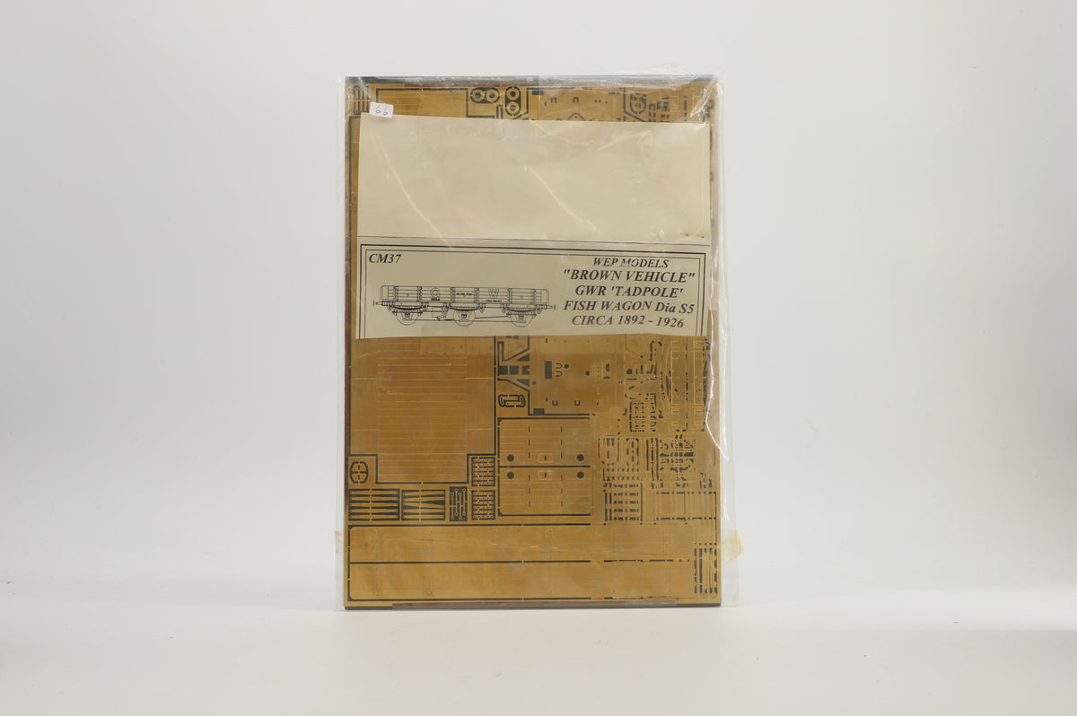 WEP Models Finescale O Gauge GWR 'Tadpole' Fish Wagon (Diagram S5) Kit