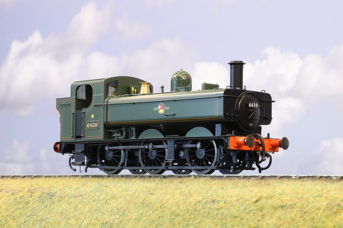 Dapol Finescale O Gauge Class 64xx Pannier No. 6439 BR Lined Green (Late Crest)