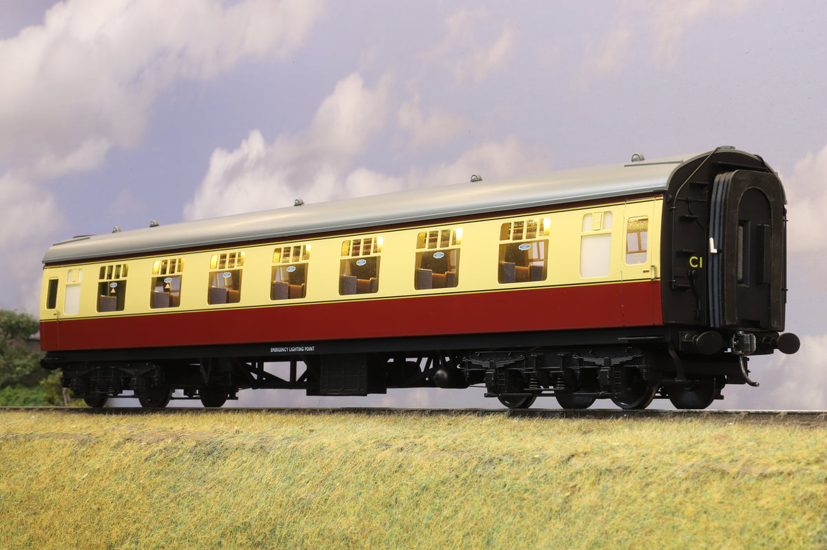 Darstaed Finescale O Gauge BR Mk1 RFO, BR Blood/Custard, (Unnumbered)