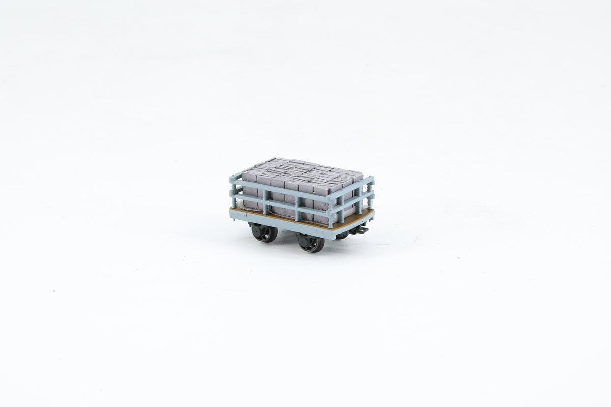 Bachmann Finescale NG7 Dinorwic Slate Wagon with Sides Grey with Load