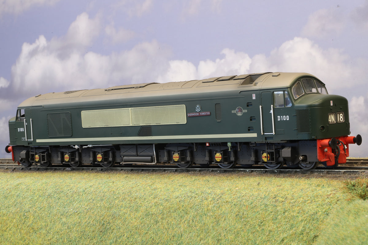 Heljan Finescale O Gauge Class 45 Peak D100, BR Green DCC Sound (Pro-Weathered & Numbered)