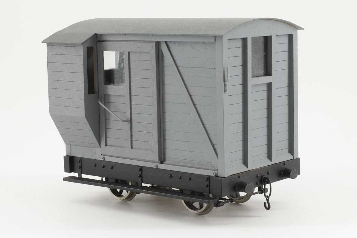 Kit-Built 16mm (45mm Gauge) Guards Van, Plain Grey
