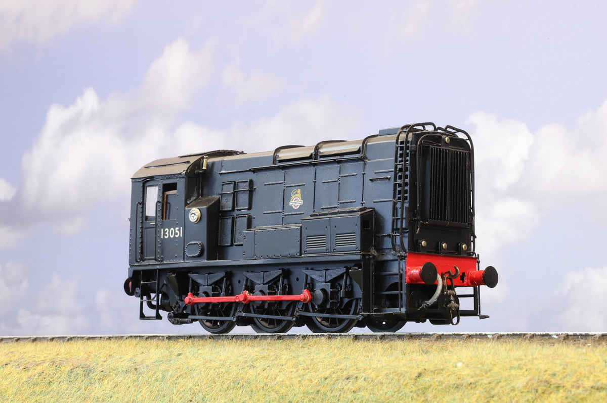 Kit-built Finescale O Gauge Class 08 Shunter No.13051, BR Black