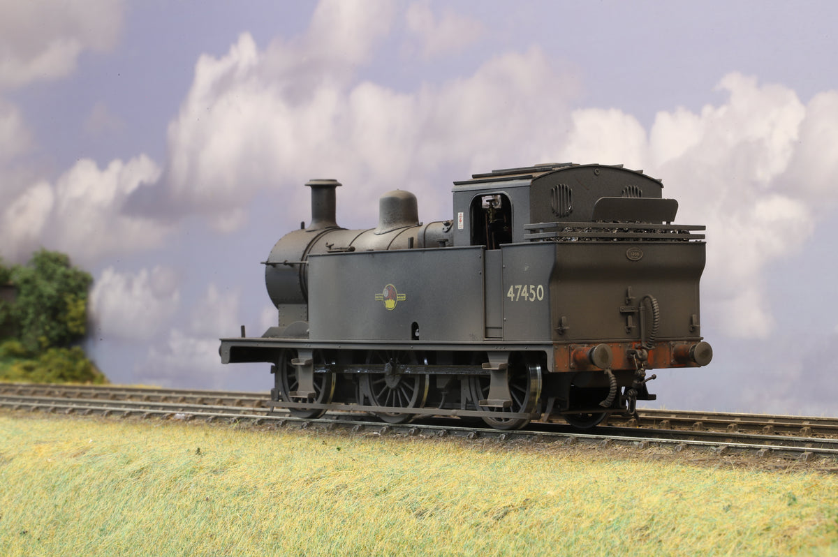 Sancheng Finescale O Gauge Fowler Class 3F 'Jinty' No. 47450 BR Black Late Crest, Weathered