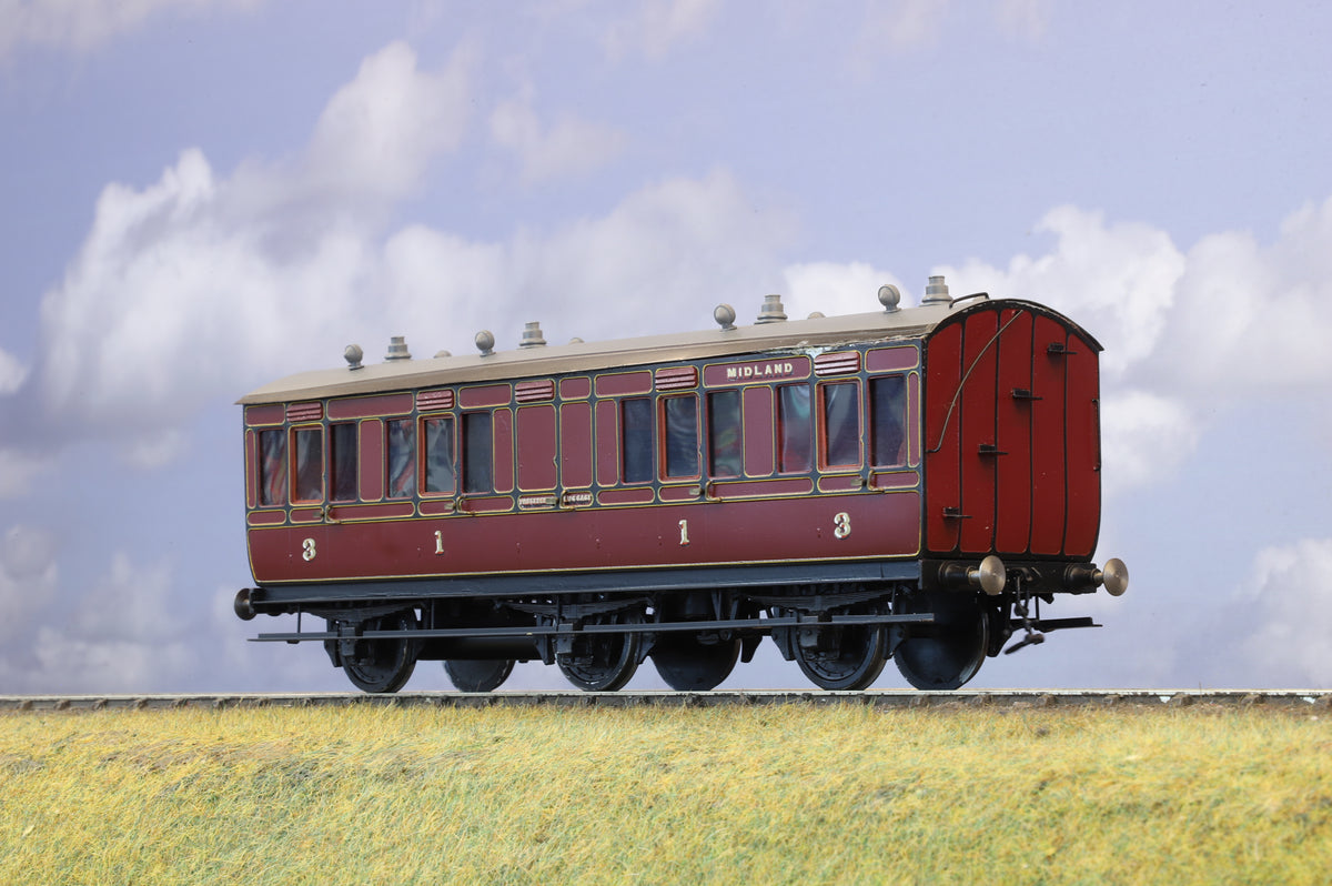 WORKSHOP Finescale O Gauge Midland Railway Six Wheel Composite Luggage Van