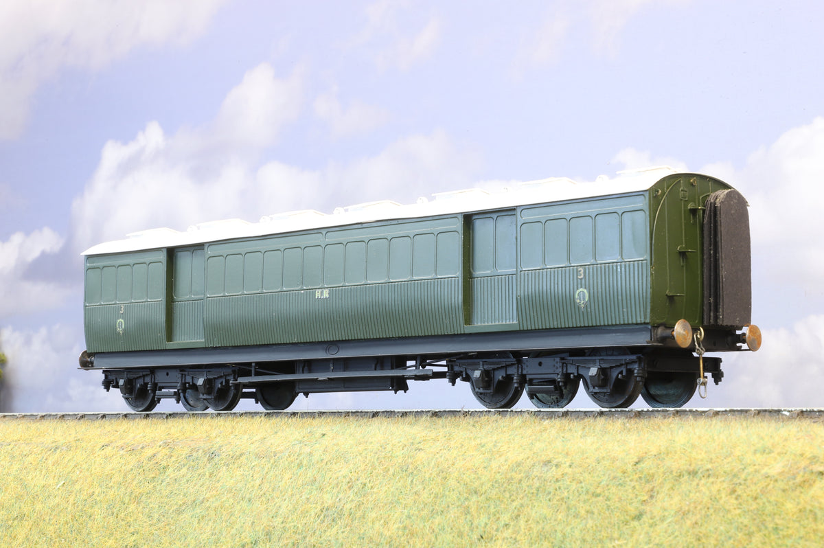 Kit-built Finescale O Gauge Highland Railway post Office/Luggage Van No.3