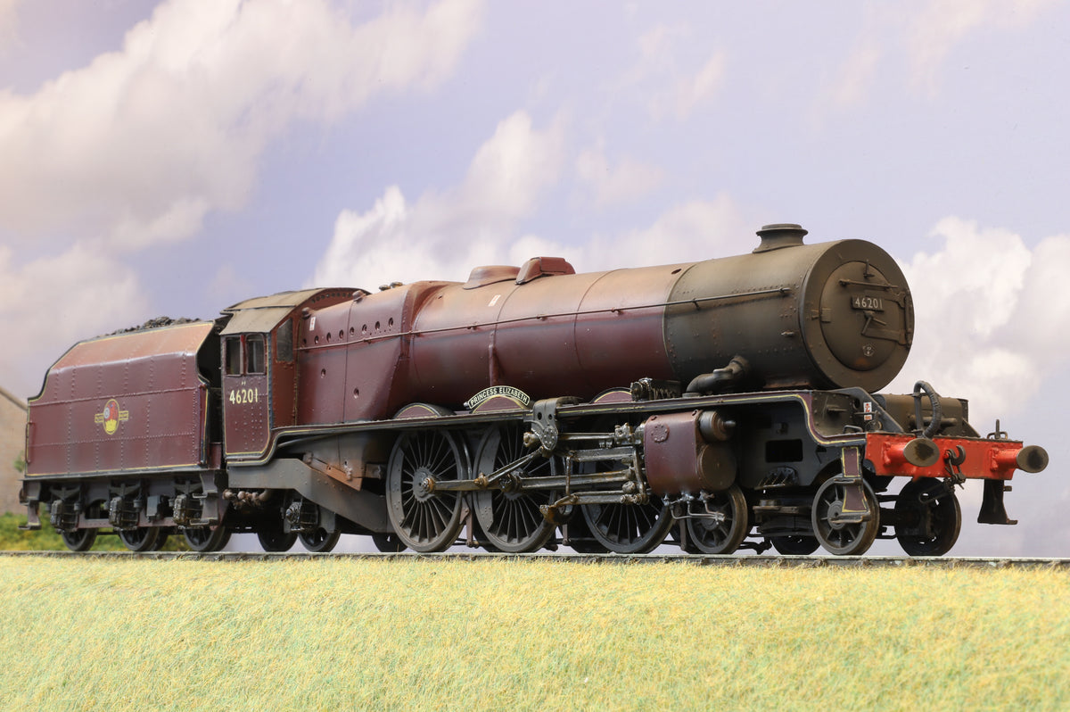 Finescale O Gauge (Kit-Built) LMS 'Princess Royal' No. 46201 'Princess Elizabeth' BR Maroon Late Crest, Weathered