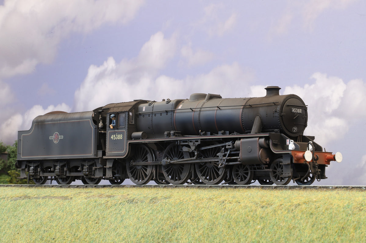 Finescale O Gauge Ellis Clark Trains E1005A Black Five No.45388 (Welded Tender), Pro Weathered