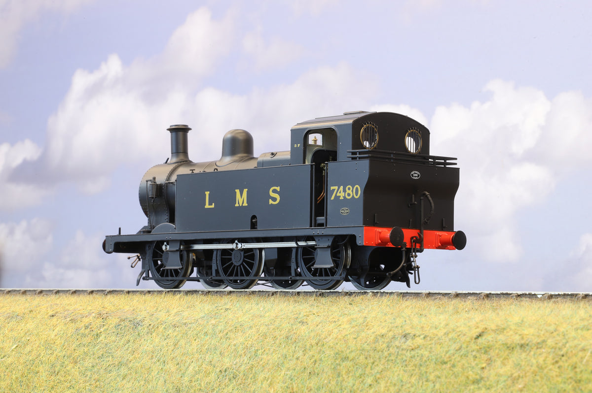 Dapol Finescale O Gauge Fowler Class 3F &#39;Jinty&#39; No.7480 LMS Black
