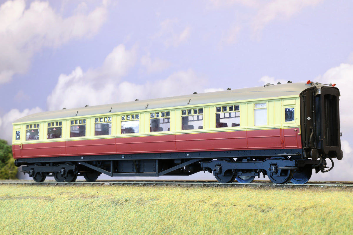 Hattons Finescale O Gauge Gresley Teak Open Third (Unnumbered) BR Crimson & Cream