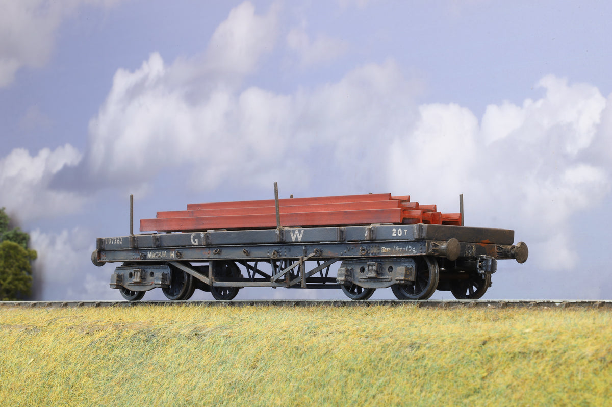 Finescale O gauge Kit-Built GWR Macaw H Bogie Bolster Wagon