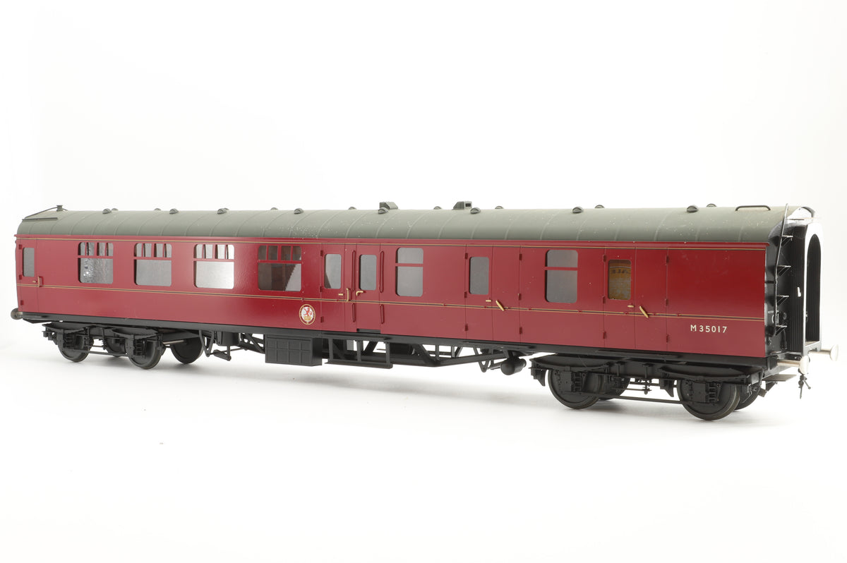 Finescale Brass Gauge 1 MK1 Brake Second Corridor BR Lined Maroon