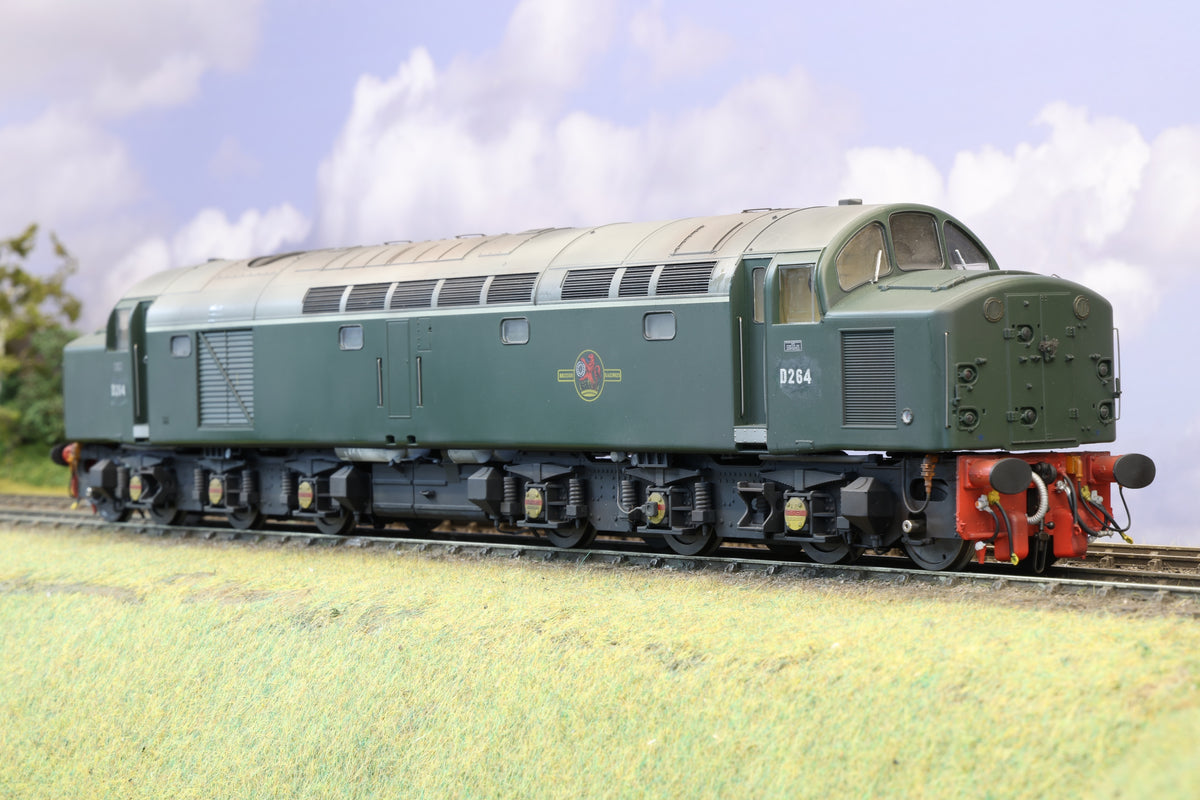 Heljan Finescale O Gauge Class 40 BR Green No.D264, DCC Sound & Weathered