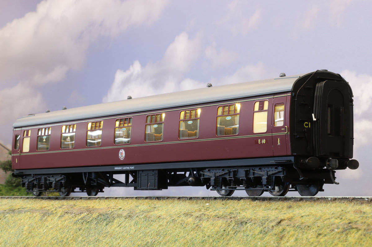 Darstaed Finescale O Gauge MK1 FK BR Lined Maroon No.E10