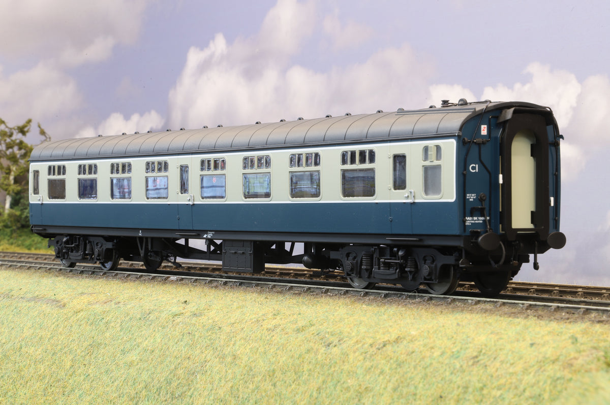 Heljan Finescale O Gauge MK1 Second Corridor (SK) Blue/Grey (Unnumbered)