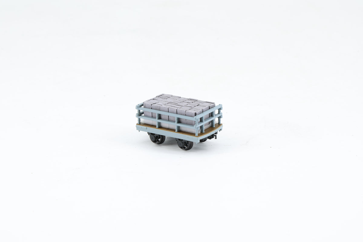 Bachmann Finescale NG7 Dinorwic Slate Wagon with Sides Grey with Load