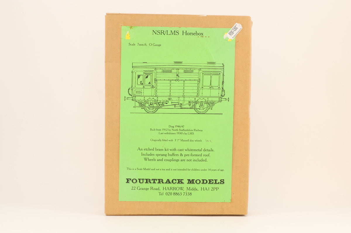 Fourtrack Models Finescale O Gauge NSR/LMS Horsebox Kit