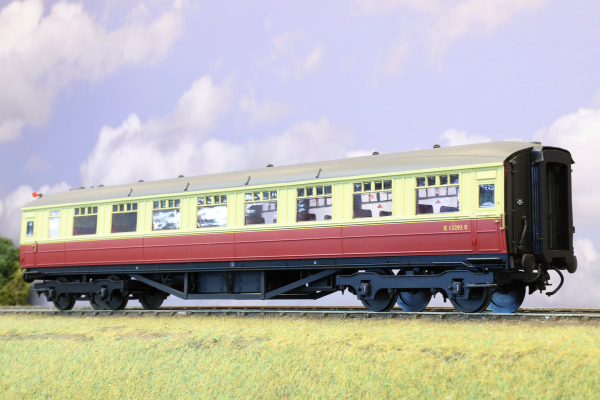 Hattons Finescale O Gauge Gresley Teak Open Third No. E13293E BR Crimson & Cream