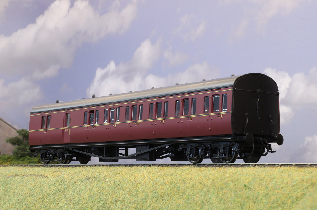 Lionheart Finescale O Gauge  Brake Third Coach Unnumbered, BR Maroon