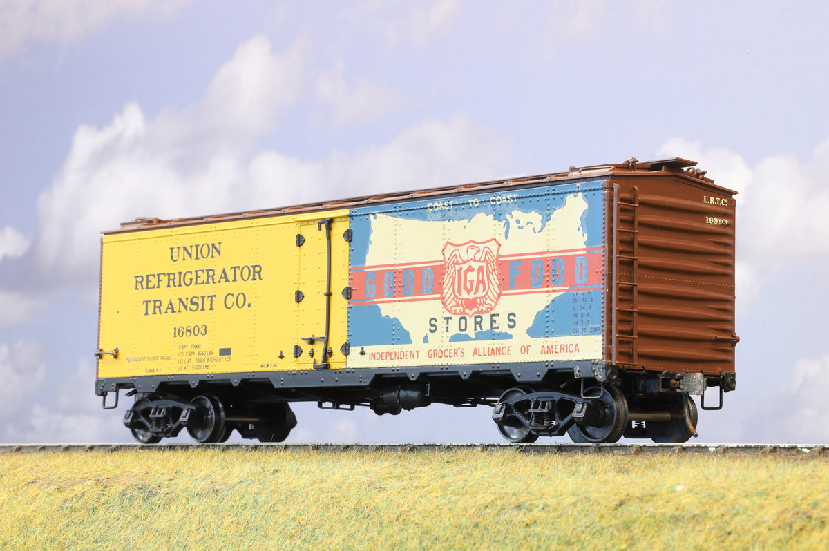 Atlas American O Scale Billboard Reefer Union Refrigerator/IGA Stores