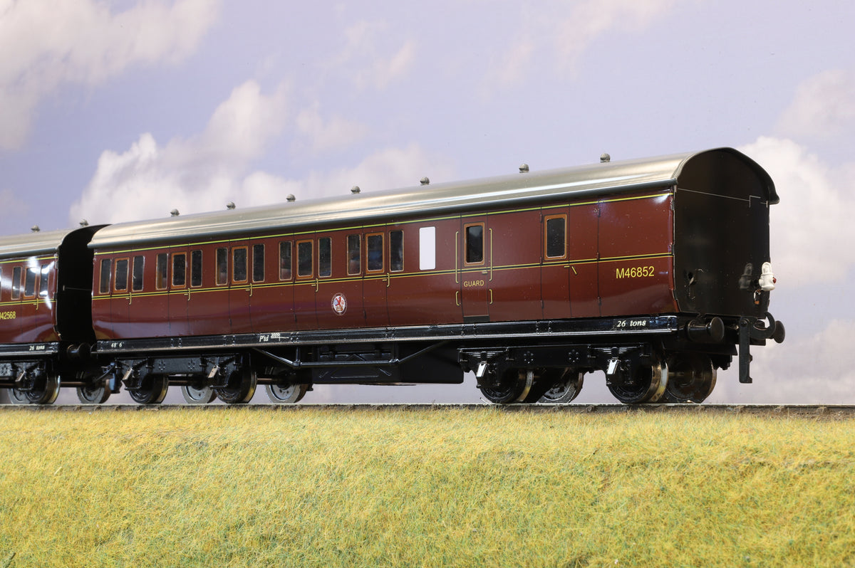 Darstaed Coarse Scale O Gauge 6-Coach Set BR Lined Maroon